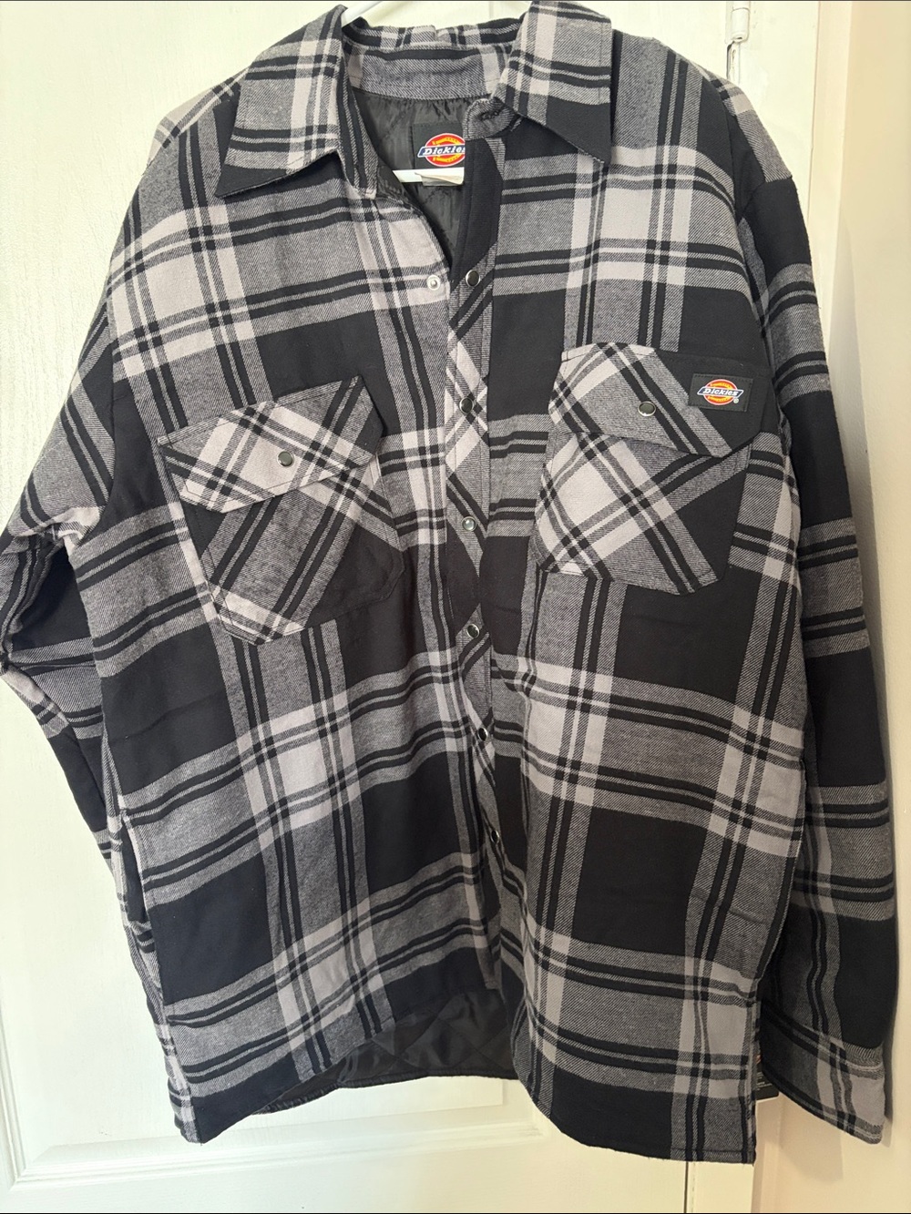 Dickies Men’s Quilted Flannel Shirt Jacket